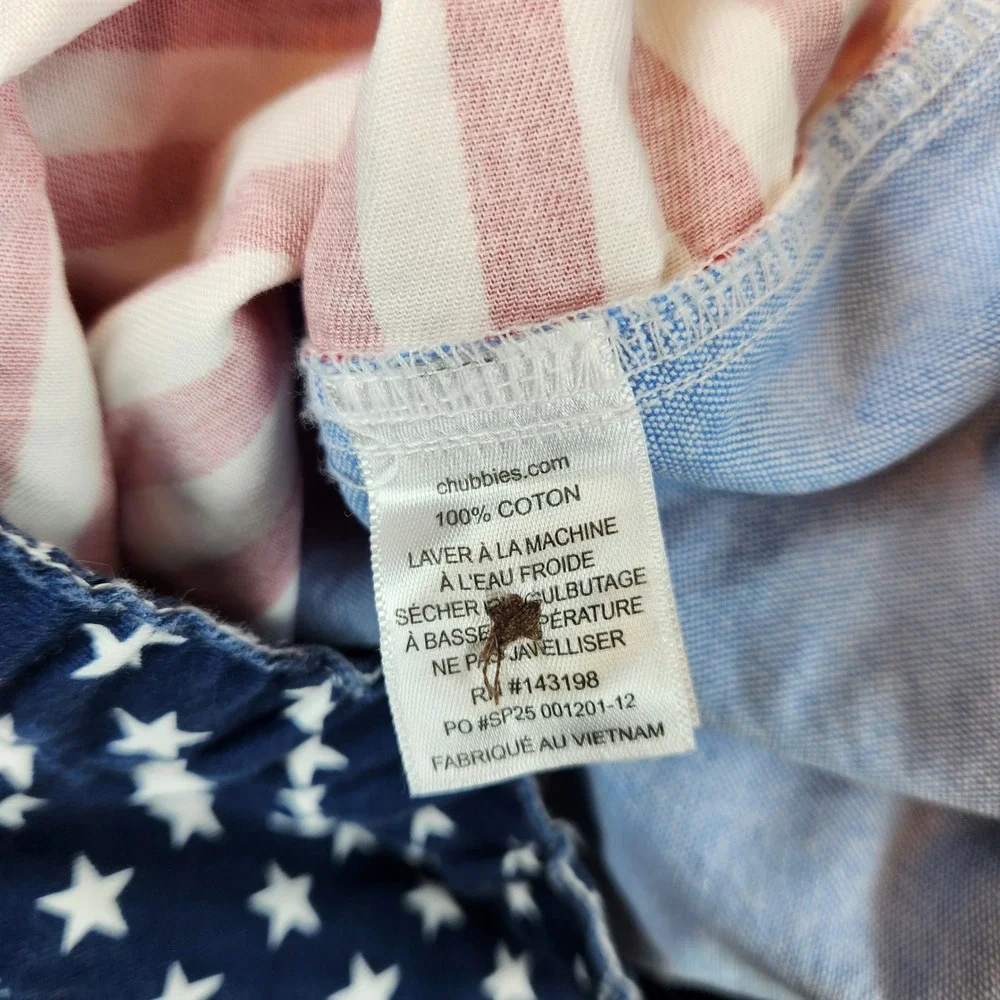 NWT Chubbies The Mericas Shorts Men XL Red White Blue Patriotic USA 5.5 Flag